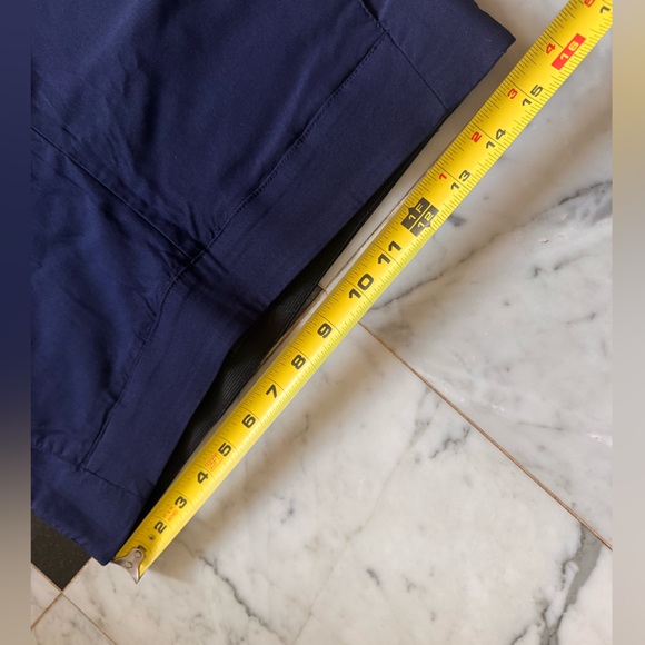 Simply Vera Wang Dark Blue Navy Comfort 90’s Capri Pants Elastic Waist Retro Med - Picture 6 of 10